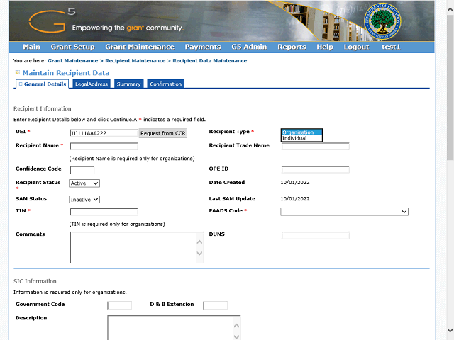 Screen image of this step