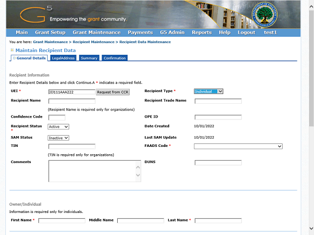 Screen image of this step