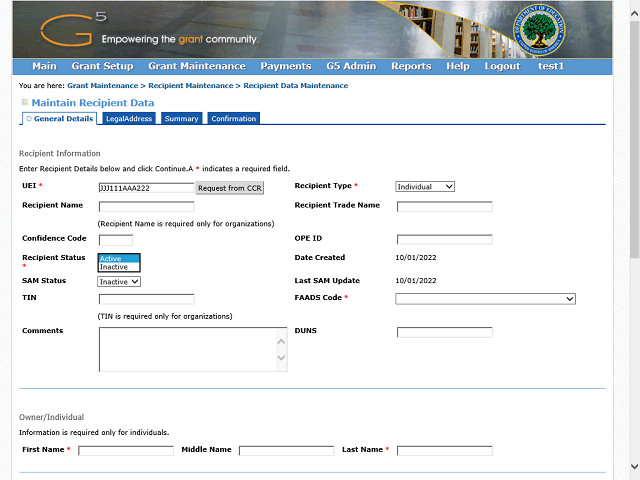 Screen image of this step