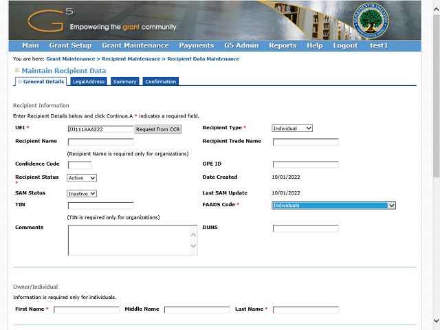 Screen image of this step