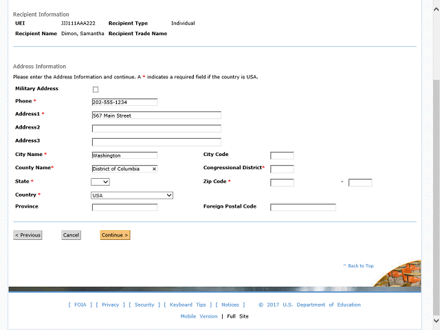 Screen image of this step