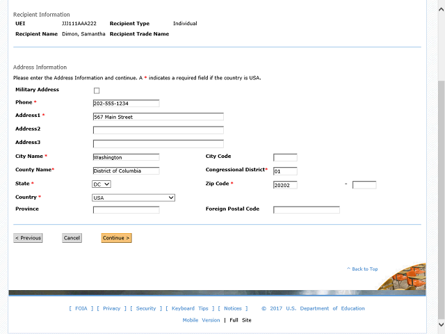Screen image of this step