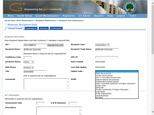 Screen image of this step