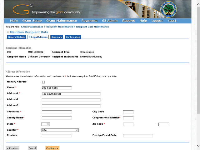 Screen image of this step
