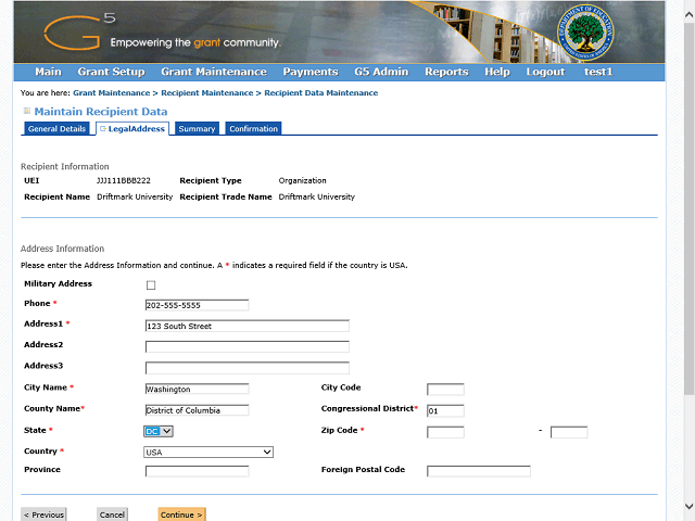 Screen image of this step
