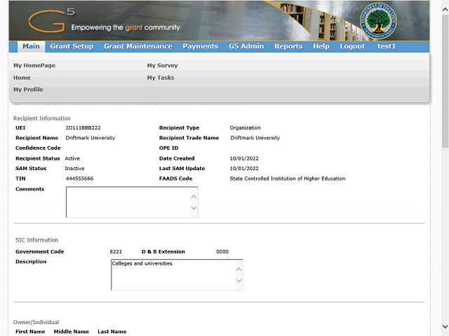 Screen image of this step
