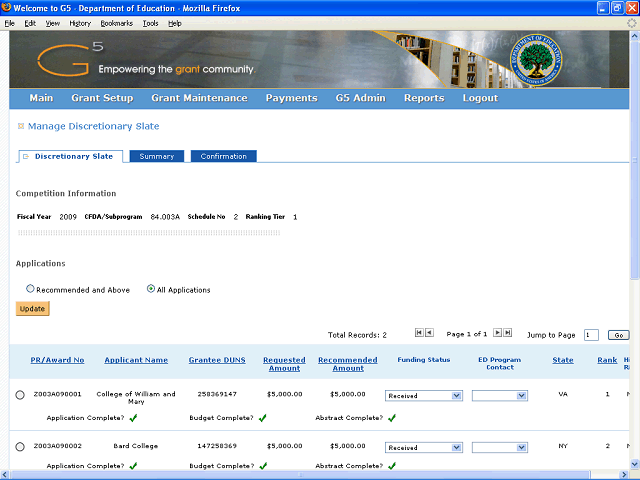 Screen image of this step