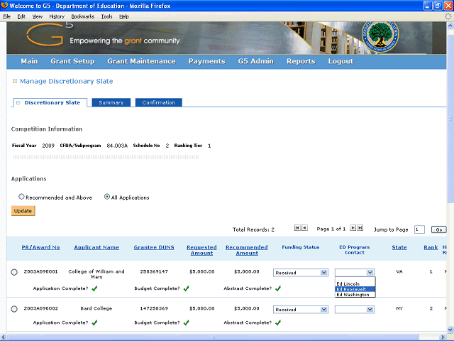Screen image of this step