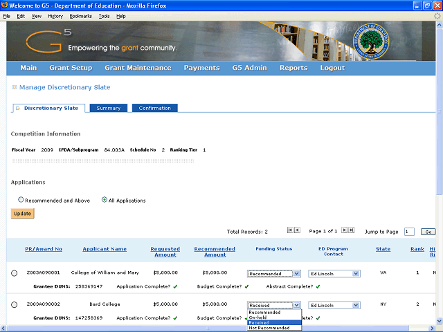 Screen image of this step