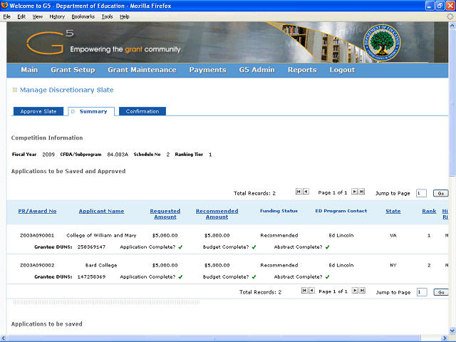 Screen image of this step