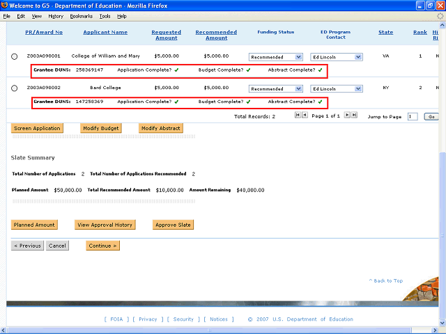 Screen image of this step