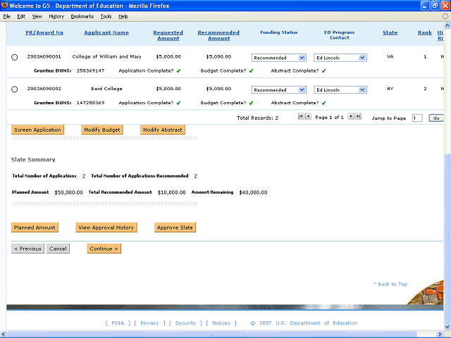 Screen image of this step