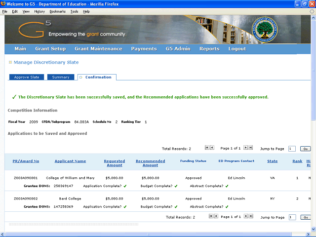 Screen image of this step