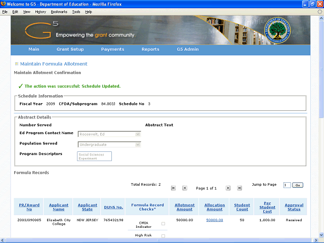Screen image of this step