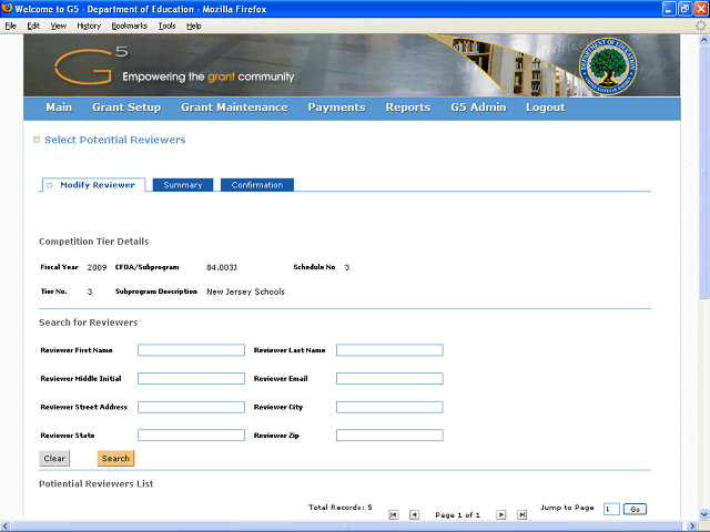 Screen image of this step