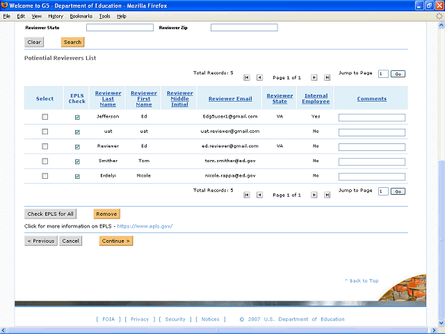 Screen image of this step