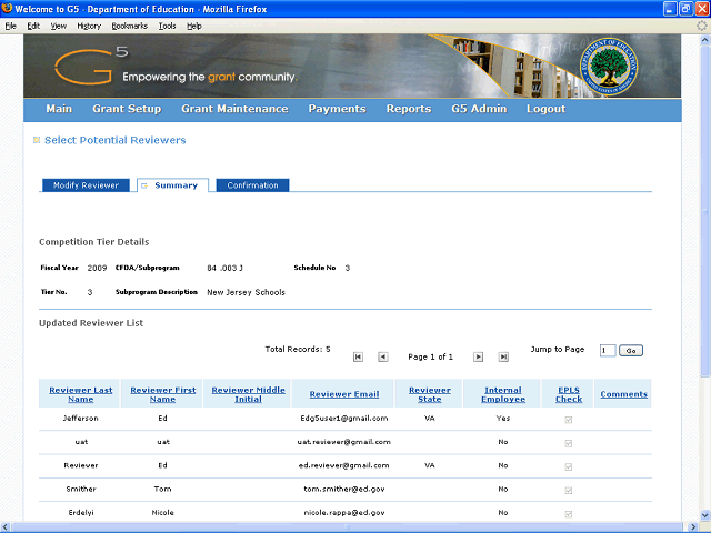 Screen image of this step