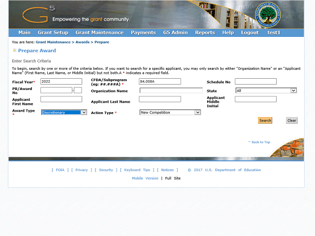 Screen image of this step
