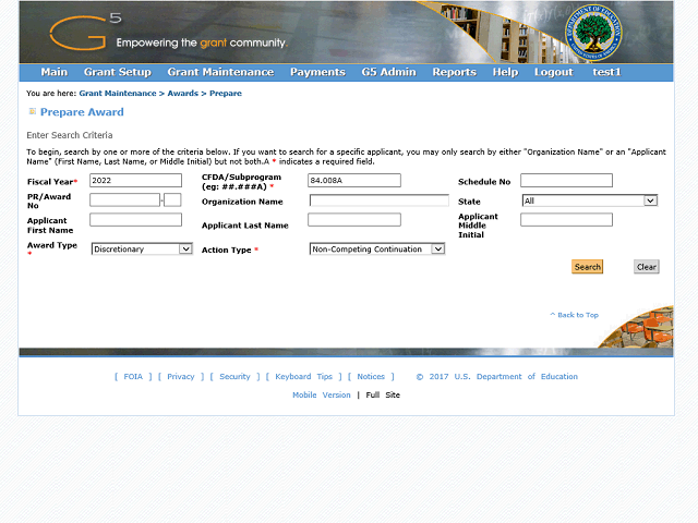 Screen image of this step