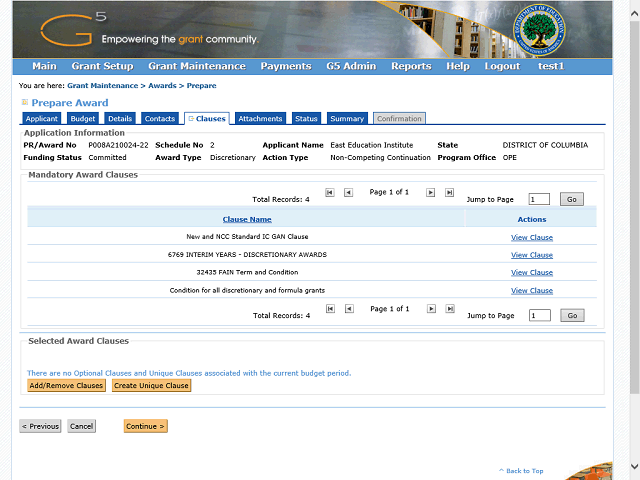 Screen image of this step