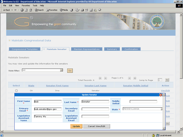 Screen image of this step