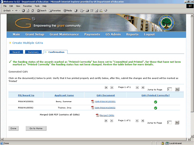 Screen image of this step
