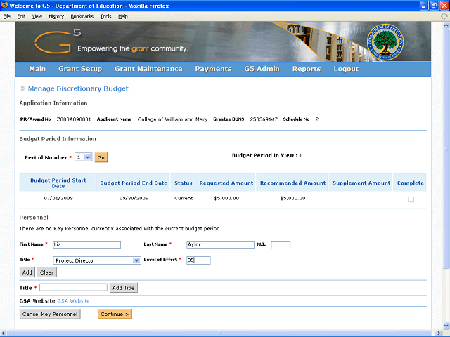Screen image of this step