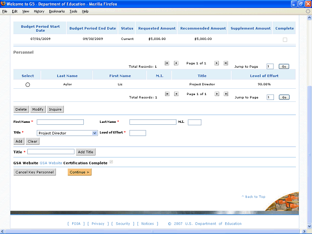 Screen image of this step
