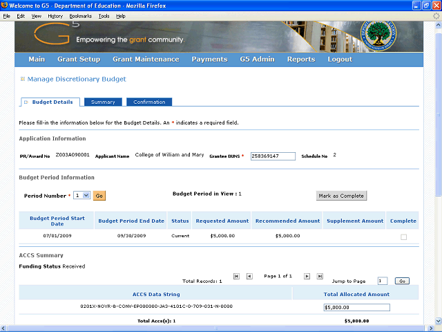 Screen image of this step