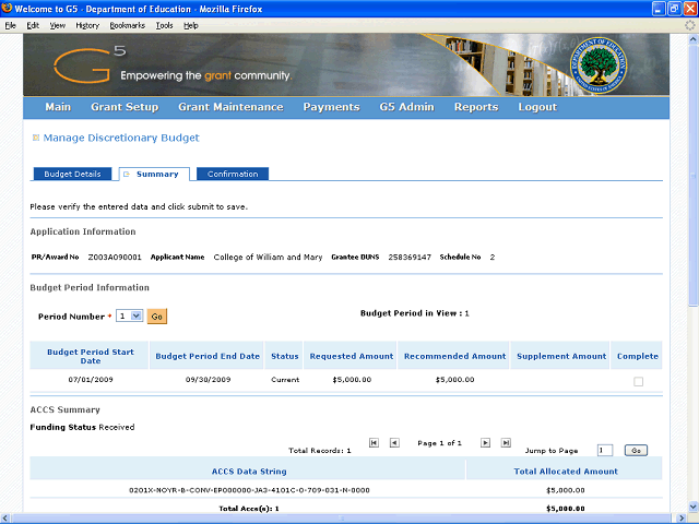 Screen image of this step