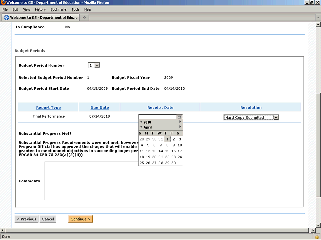Screen image of this step