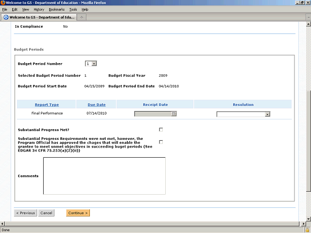 Screen image of this step