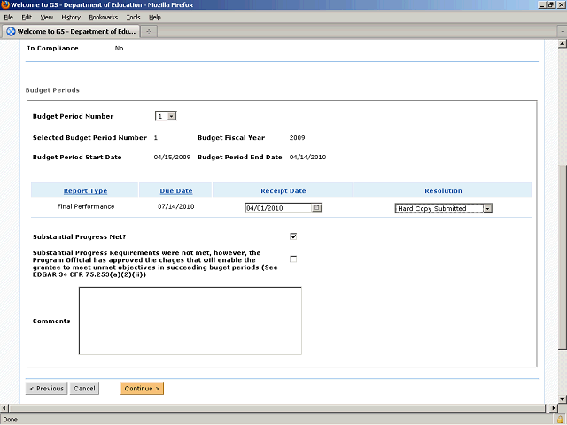 Screen image of this step
