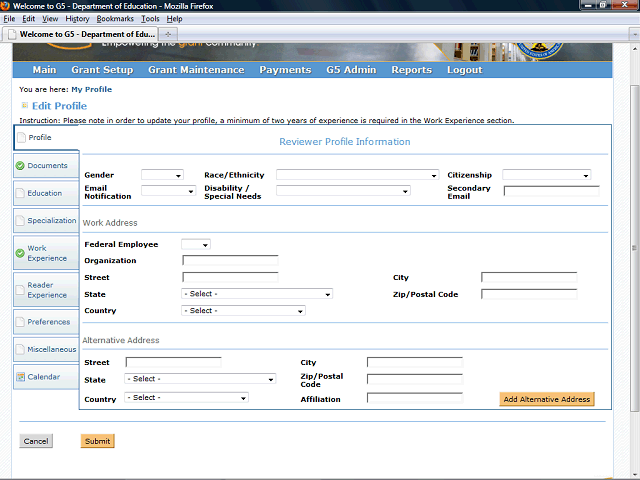 Screen image of this step