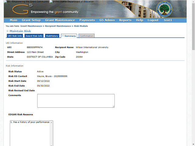 Screen image of this step
