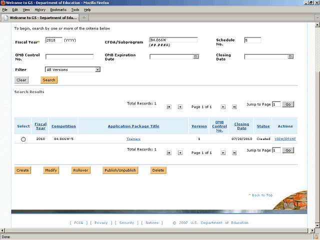 Screen image of this step