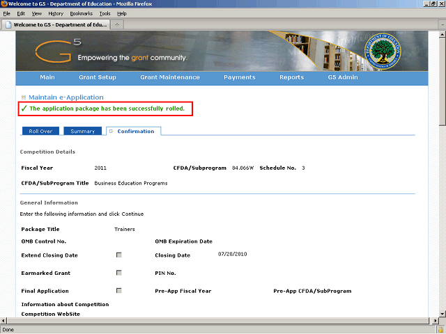 Screen image of this step