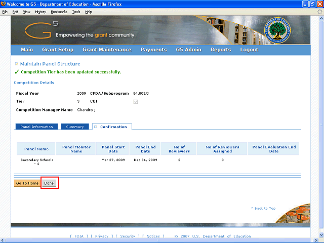 Screen image of this step