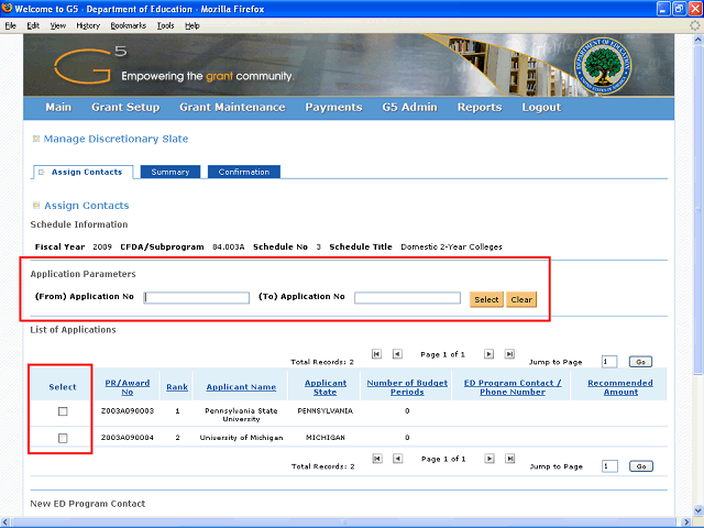 Screen image of this step