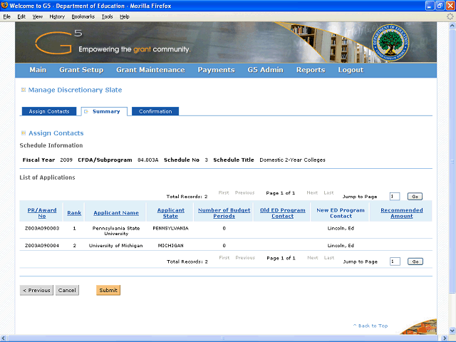 Screen image of this step