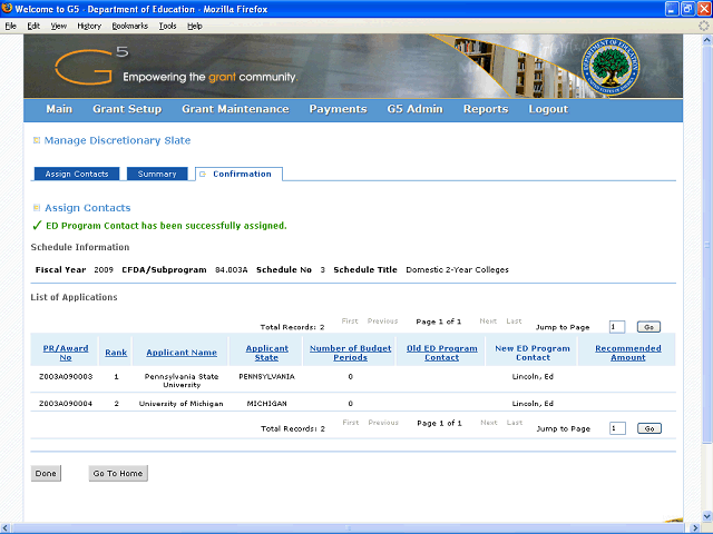 Screen image of this step