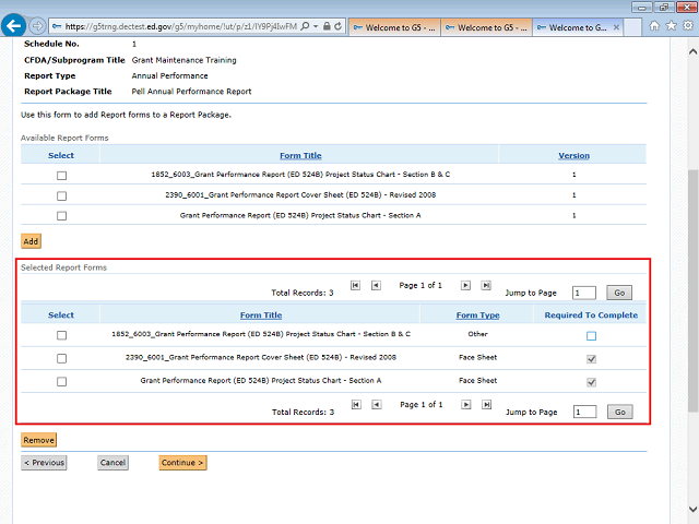 Screen image of this step
