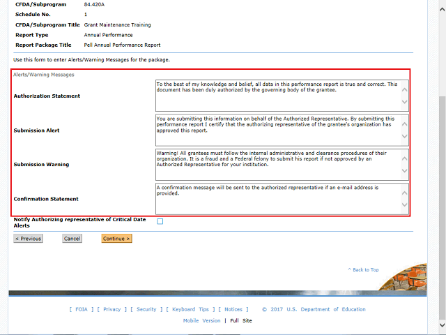 Screen image of this step