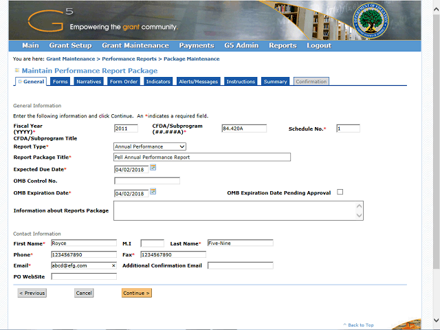 Screen image of this step