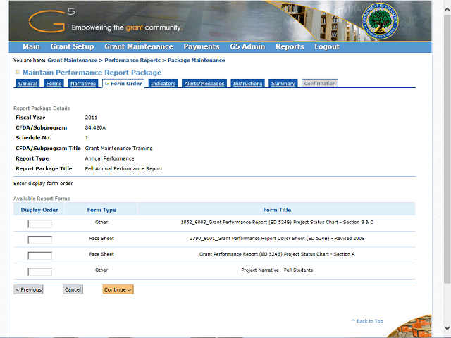 Screen image of this step