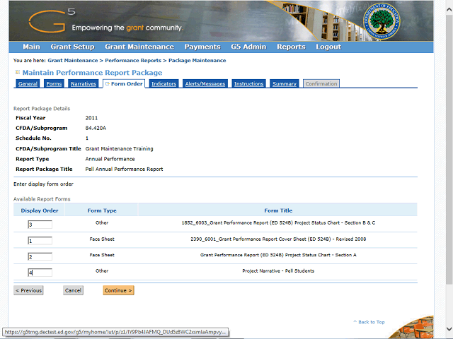 Screen image of this step
