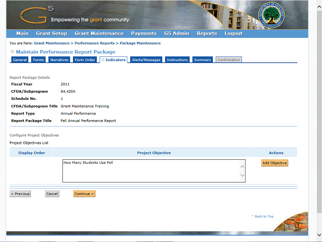 Screen image of this step