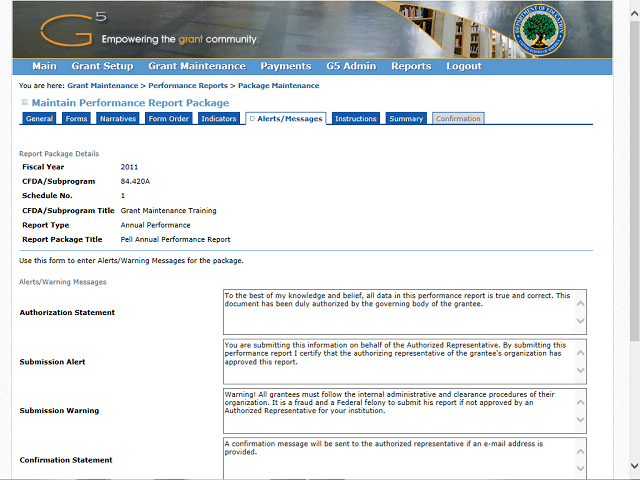 Screen image of this step