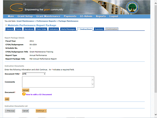 Screen image of this step