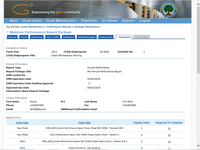 Screen image of this step